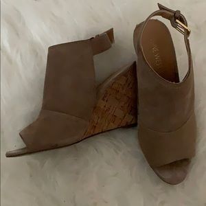 Nine West suede wedges